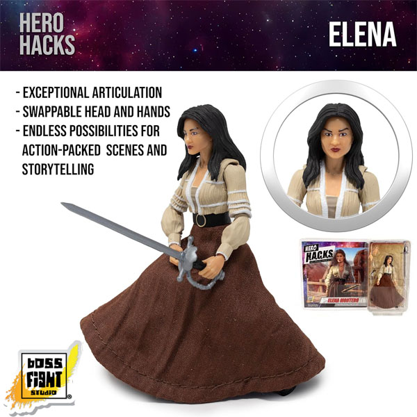 Boss Fight Studio Hero H.A.C.K.S. Zorro Elena Montero 1:18 Scale Action Figure